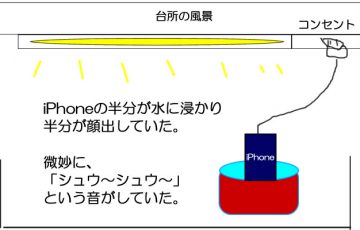 iPhone5s水没＆復活＆その後の不具合